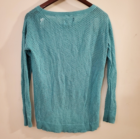Sea Foam Green Knit Sweater - Picture 2 of 4